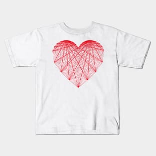 heart in line Kids T-Shirt